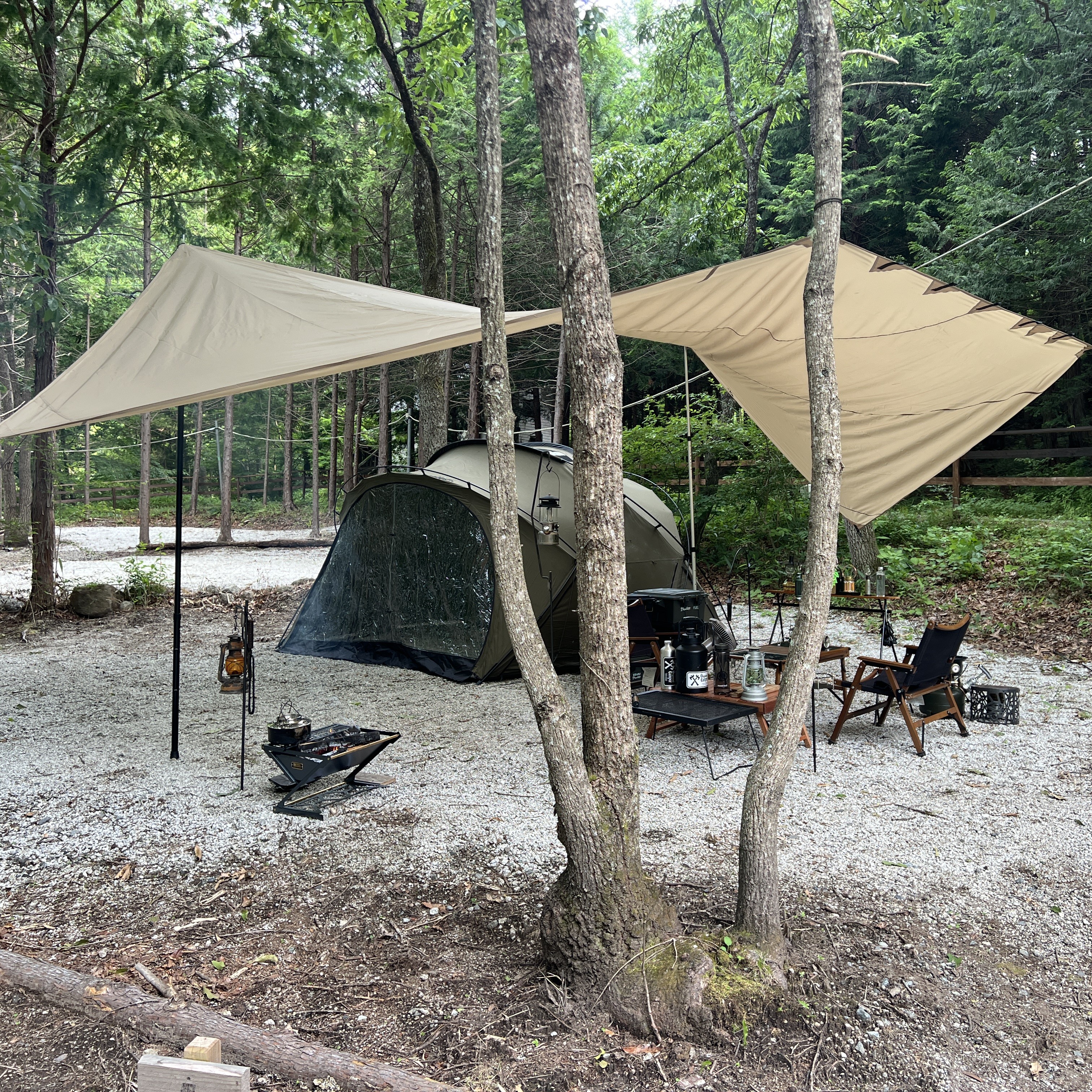 Oregonomi Camperキャンプ1泊利用券（週末限定） キャンプ キャンプ初心者 南アルプス オートサイト オートサイトキャンプ場 山梨県 北杜市