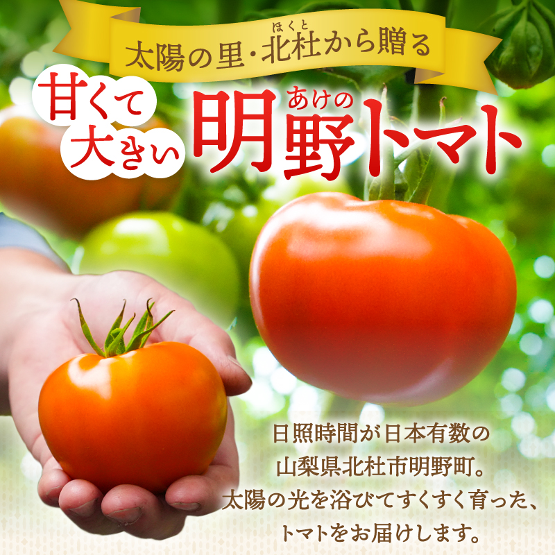 明野とまと 約2kg　トマト 詰め合わせ 約2kg 新鮮 甘味 酸味 野菜 明野とまと 九州屋ファーム 明野町 山梨県 北杜市