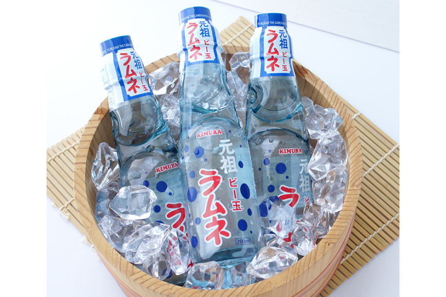 ラムネ 元祖ビー玉ラムネ 200ml × 18本 [翔栄通商 静岡県 吉田町 22424709] 炭酸 炭酸飲料 瓶 らむね ご当地サイダー 木村飲料