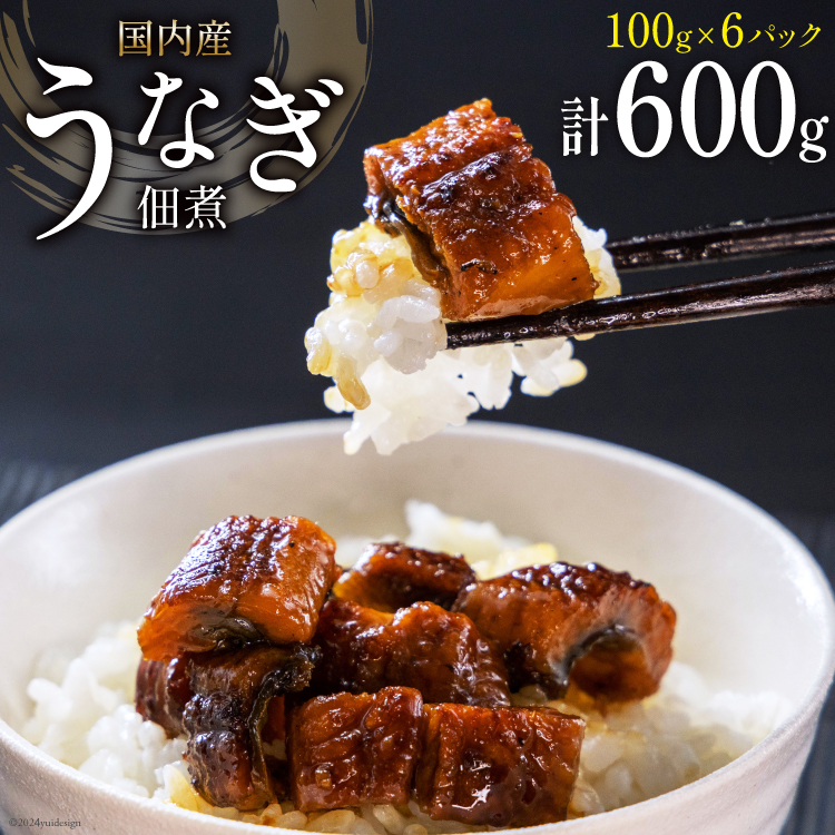 うなぎ 佃煮 国産 静岡 100g ×6 計600g [静岡鰻販売 静岡県 吉田町 22424327] 鰻 ウナギ 真空パック つまみ 酒の肴 惣菜 おかず ご飯のお供 冷凍 ◎