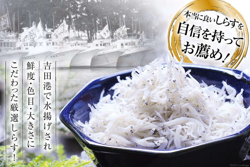 駿河湾産 しらす干し100g×1 釜上げしらす120g×2 [マルあ水産 静岡県 吉田町 22424638] 魚 海鮮 しらす 白子 シラス 天日 じゃこ 小分け おじゃこ しらす干し ◇