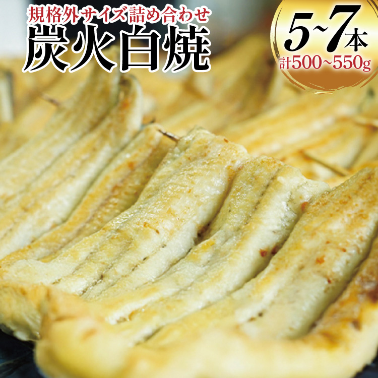 うなぎ 国産 訳あり 白焼 血抜き締め 500〜550g セット 5〜7本程度 [ヤママツ村田商店 静岡県 吉田町 22424596-b] 鰻 ウナギ unagi 白焼き うなぎ白焼 鰻白焼 炭火焼 冷凍 規格外