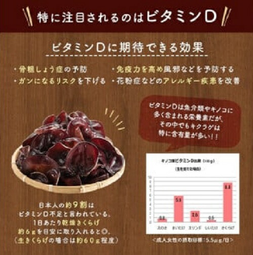 春日井産　乾燥きくらげ2種セット10袋（ホール・スライス）