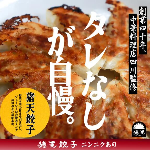 【12ヶ月定期便】春日井の中華料理店四川監修タレなし生餃子「猪天餃子」 12ヶ月コース