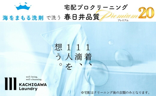 宅配クリーニング　春日井品質プレミアム（20点コース）
