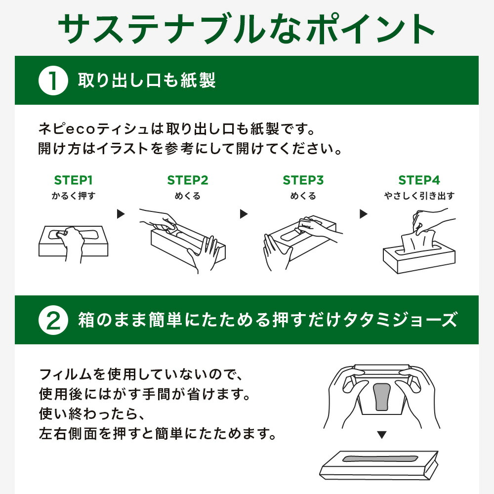 ネピア ネピecoティシュ200組　5箱×12パック | 日用品 消耗品 必需品 大容量 ティッシュ ボックスティッシュ 箱ティッシュ ストック 花粉症 花粉 防災 備蓄 まとめ買い 全国 発送 eco サステナブル 一人暮らし nepia ネピア
