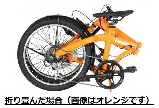 BAGGIO　防災対応20型６スピードノンパンク折りたたみ自転車 | 自転車 折りたたみ自転車 折りたたみ 小回り コンパクト 通勤 通学 防災 サイクリング ノンパンク 空気入れ不要 オシャレ おしゃれ ブラック オレンジ ブルー レッド