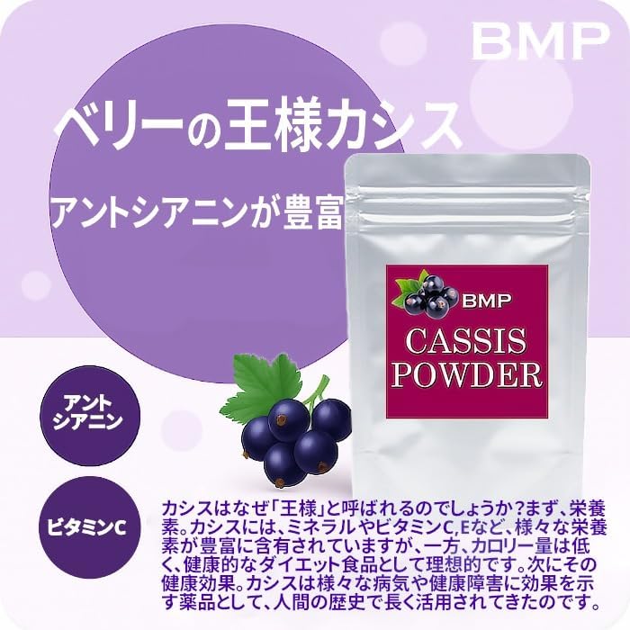 BMP カシスパウダー 3kg（100g×30袋）（カシス濃縮果汁粉末）