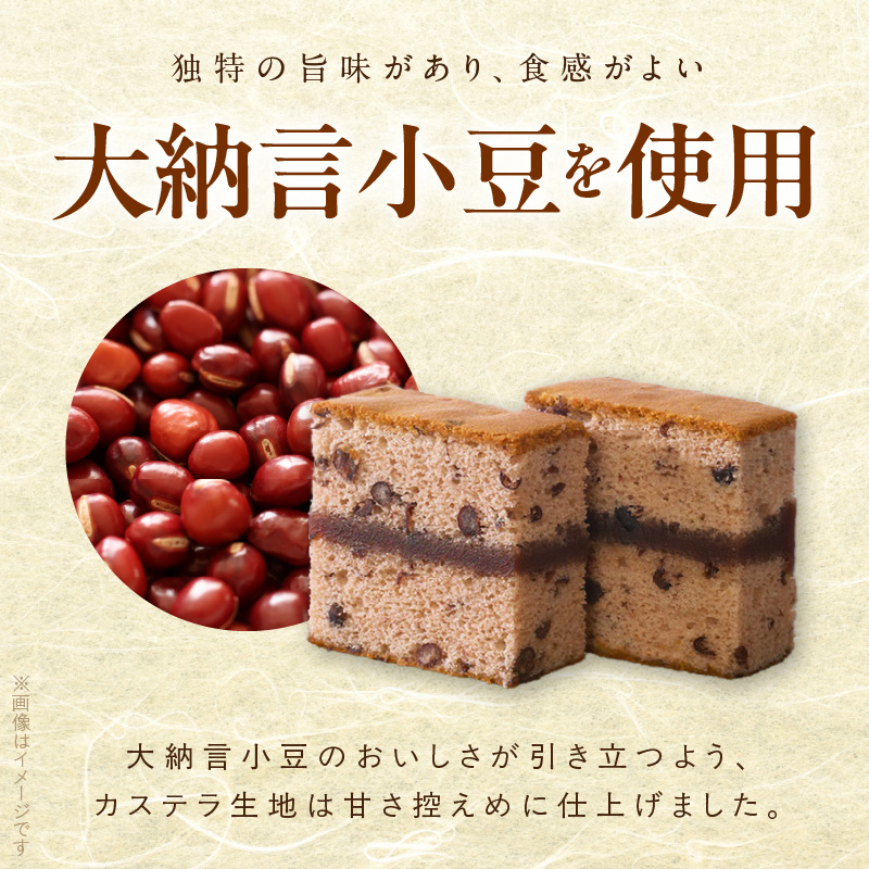 ようかんをサンド大納言小豆入りカステラ【十二単】（10個入） カステラ ようかん 大納言小豆 羊羹 スイーツ おかし お菓子 手土産 ギフト 個包装 常温 長崎堂