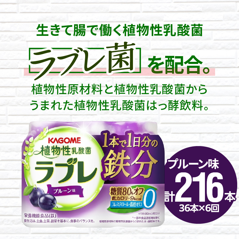 【2ヶ月に1回　計6回定期便】植物性乳酸菌ラブレ　鉄分36本（計216本）