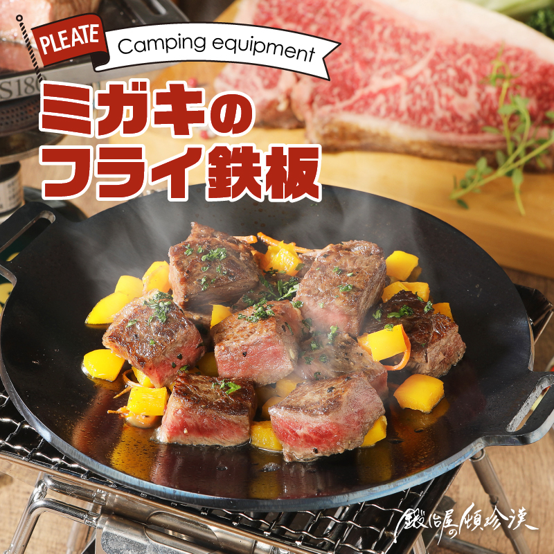 鍛冶屋の頓珍漢 フライ鉄板 F220S 4.5mm厚 直径22cm