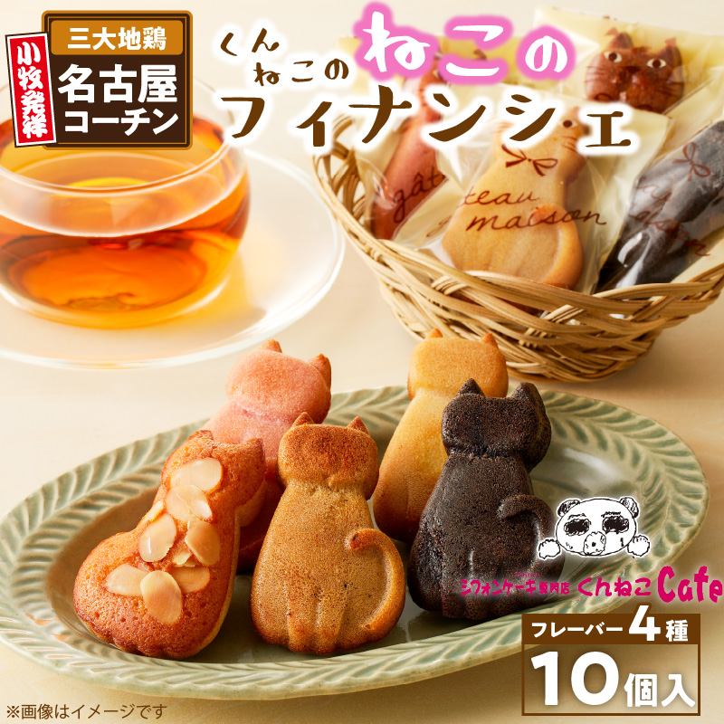 くんねこ　ねこのフィナンシェ　10個入り
