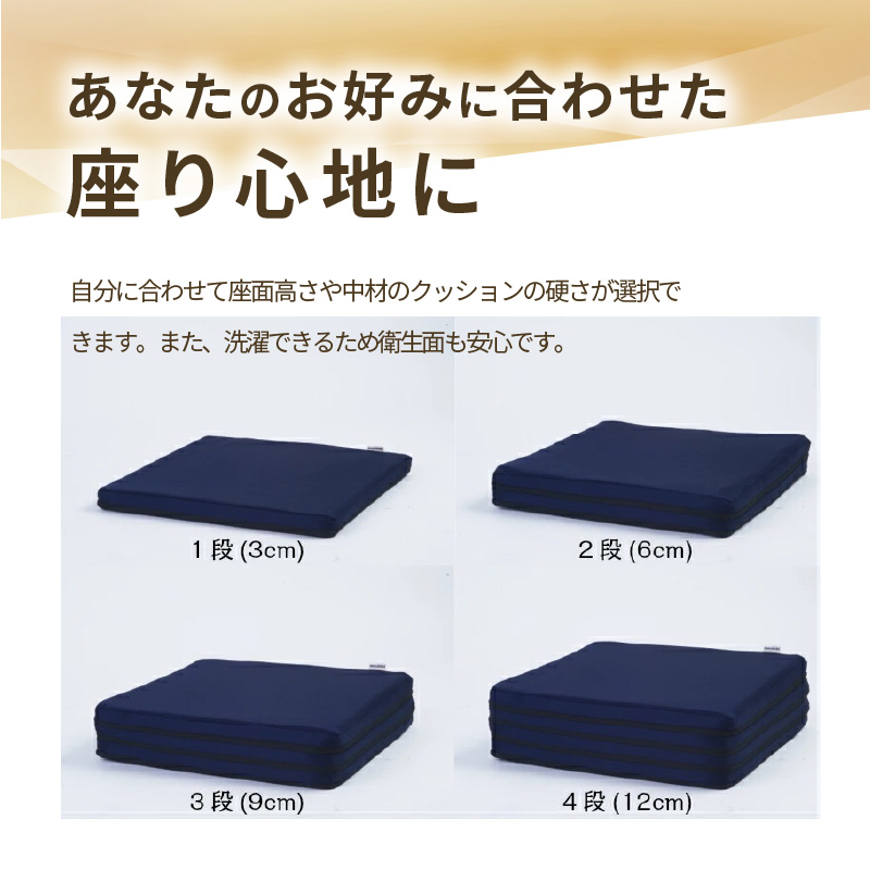 自動車シートメーカーが追求した最幸の座り心地　車いす用クッション「センタック」　2.ブラック