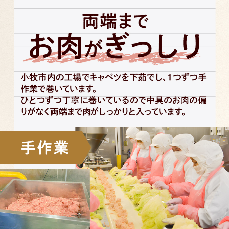 <2か月に1回　計6回>国産キャベツと豚肉のロールキャベツ（4P入り）