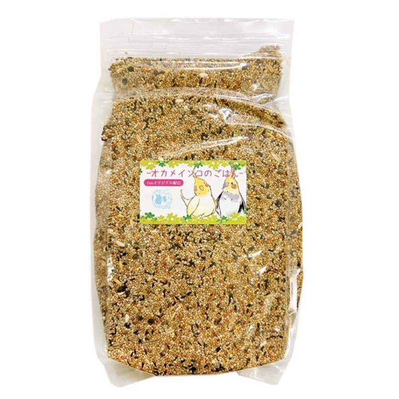 fuu オカメインコのごはん（400g）　［ 小鳥の餌 インコ 中型インコ 餌 えさ エサ 主食 ペットフード ］