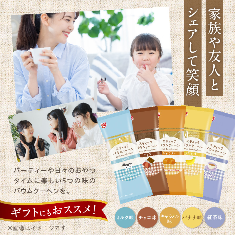 エースベーカリー　スティックバウムクーヘン　5種詰合せ　バウムクーヘン バームクーヘン おやつ おかし スイーツ お菓子 個包装