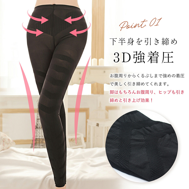 履くだけ！美尻＆美脚 3D着圧レギンス