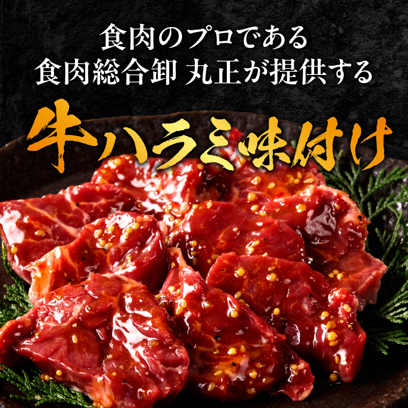 【食肉総合卸 丸正】牛ハラミ味付け 300ｇ