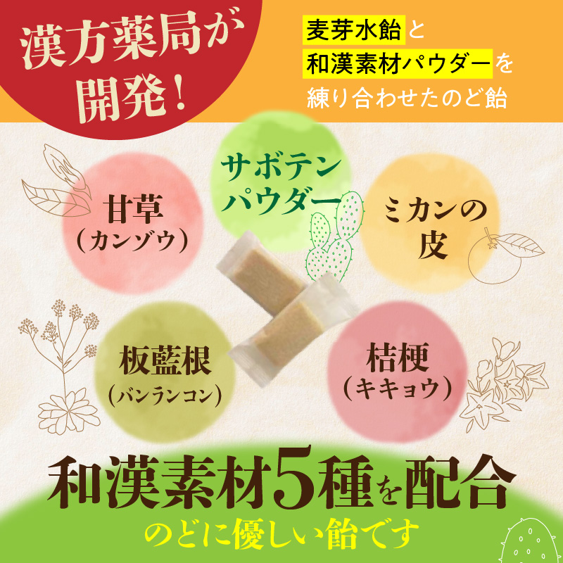 和漢サボテンのど飴　1袋