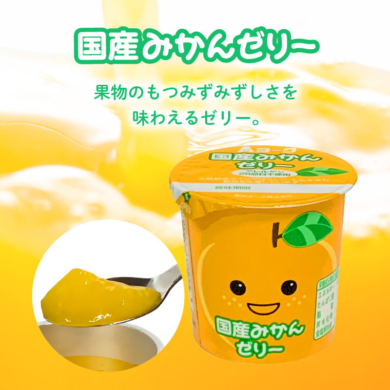 【3ヶ月定期便】愛知ヨーク　国産みかんゼリー・国産ももゼリー　20個入