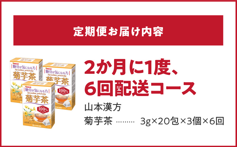 ＜2ヶ月に1度、6回送付定期便＞菊芋茶