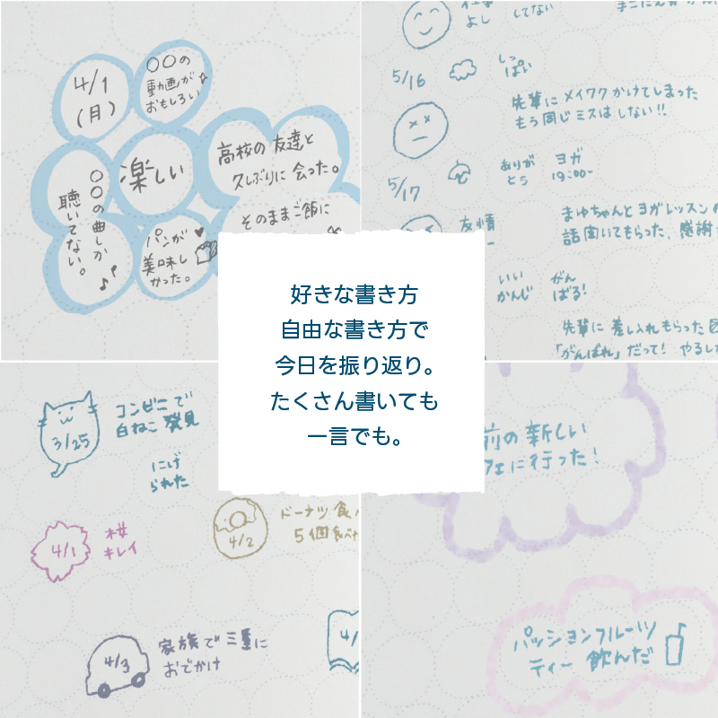 おだやかに眠るための日記帳「パッチワーク日記」