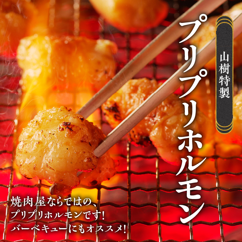 山樹の国産牛白ころホルモン焼き（丸腸）味付　600g
