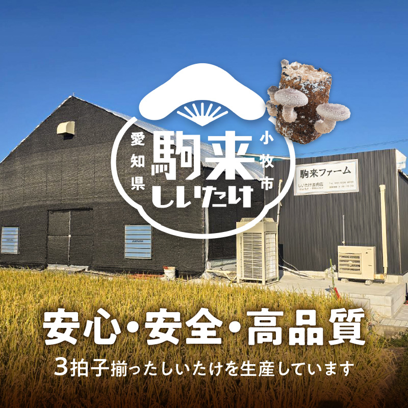 駒来ファームの肉厚乾しいたけ・スライス乾しいたけ（乾シイタケ 乾椎茸 干ししいたけ 干し椎茸）