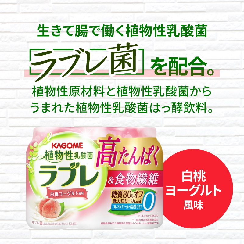 【3ヶ月定期便】植物性乳酸菌ラブレ　高たんぱく＆食物繊維36本（計108本）
