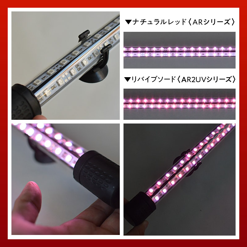朱紫龍灯 リバイブソード EX LED 2列 UV 紅龍|AR2-90-UV-EX