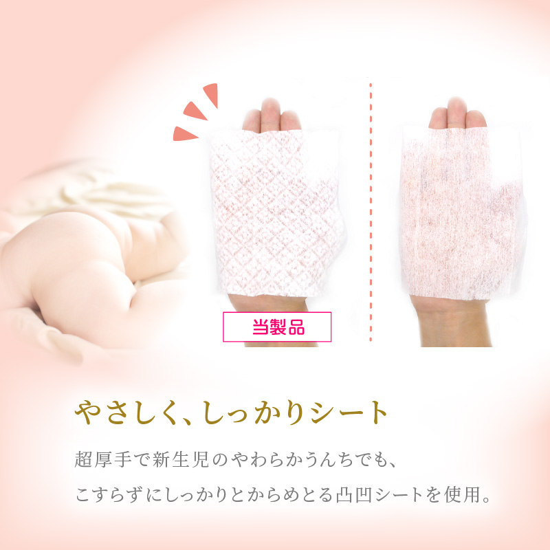 【４回定期便】おしりふき 30パック（60枚入り）厚手の凸凹シート使用！