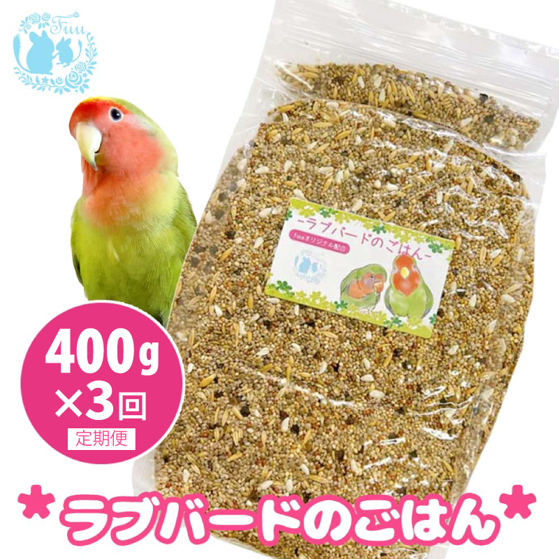 【3ヶ月定期便】fuu ラブバードのごはん（400g）