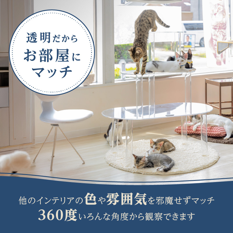 アクリル製キャットタワーlarge