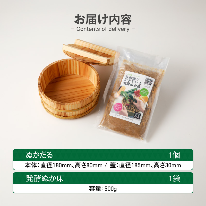 ぬかだる・ぬか床セット
