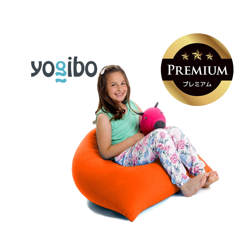 Yogibo Pyramid Premium（ヨギボー ピラミッド プレミアム）オレンジ【ビーズクッション ビーズ 座椅子 椅子 クッション ビーズソファー ビーズソファ 新生活 プレゼント インテリア 家具 ベッド ゲーム】