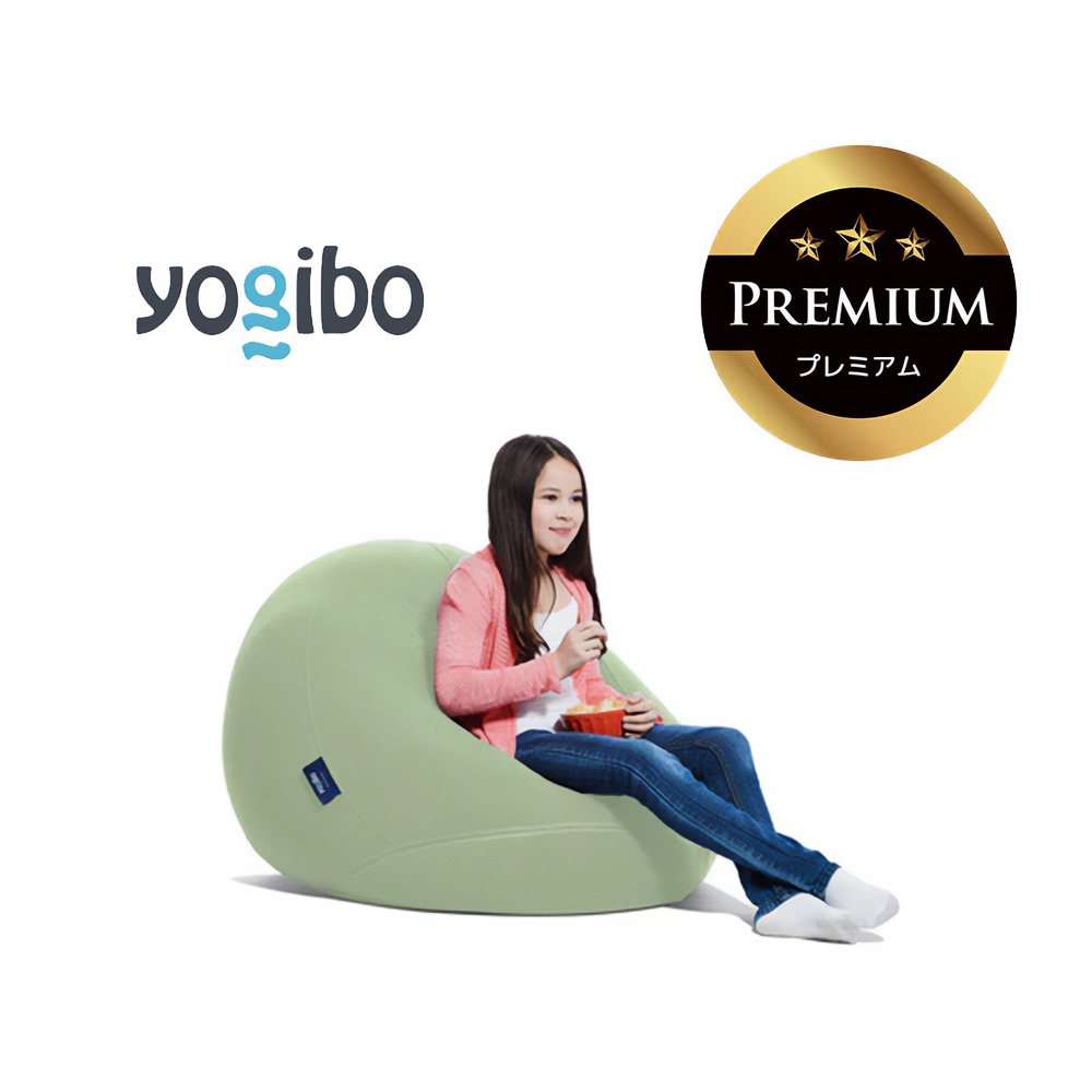 Yogibo Drop Premium（ヨギボー ドロップ プレミアム）ピスタチオ【ビーズクッション ビーズ 座椅子 椅子 クッション ビーズソファー ビーズソファ 新生活 プレゼント インテリア 家具 ベッド ゲーム】