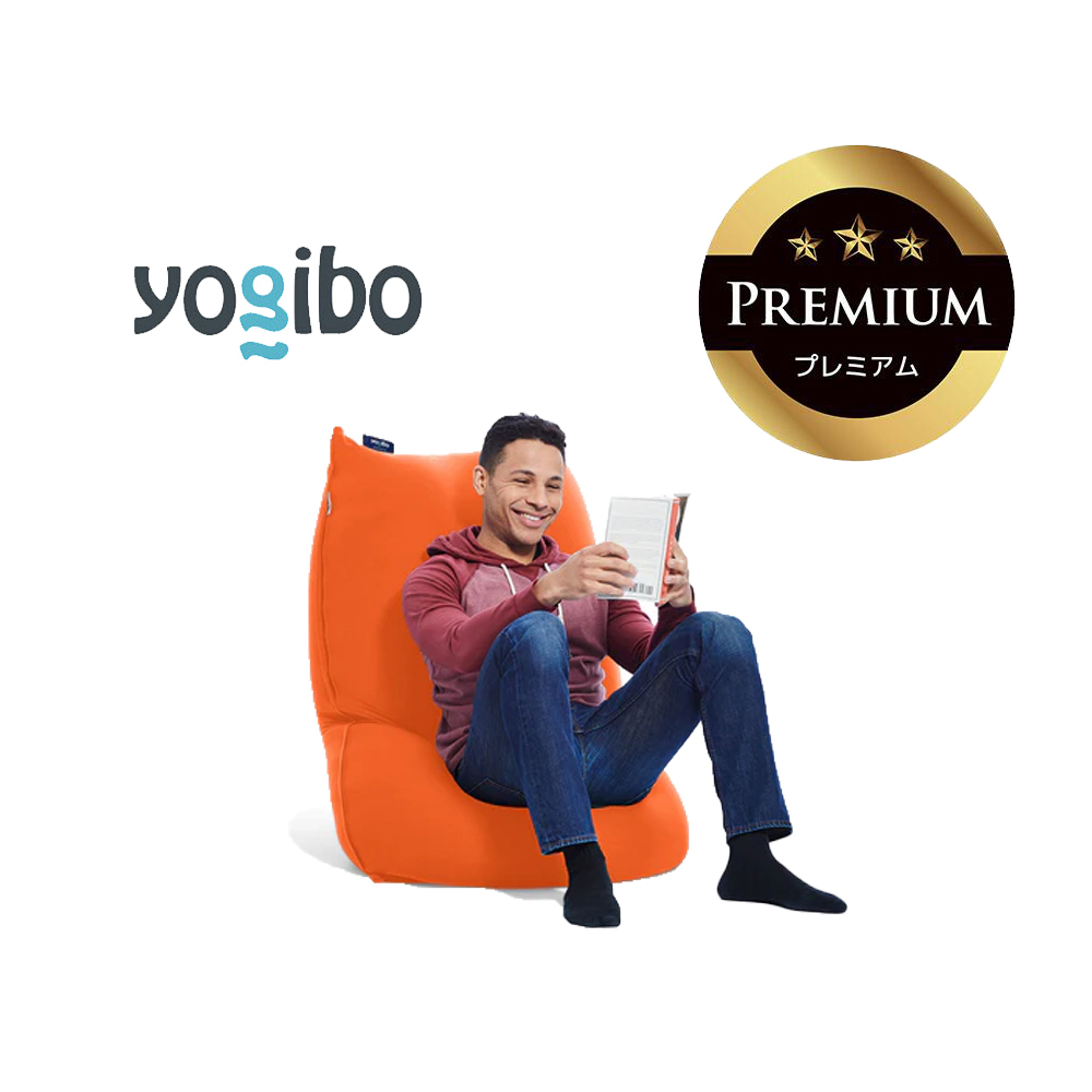 Yogibo Lite Premium（ヨギボー ライト プレミアム）オレンジ【ビーズクッション ビーズ 座椅子 椅子 クッション ビーズソファー ビーズソファ 新生活 プレゼント インテリア 家具 ベッド ゲーム】