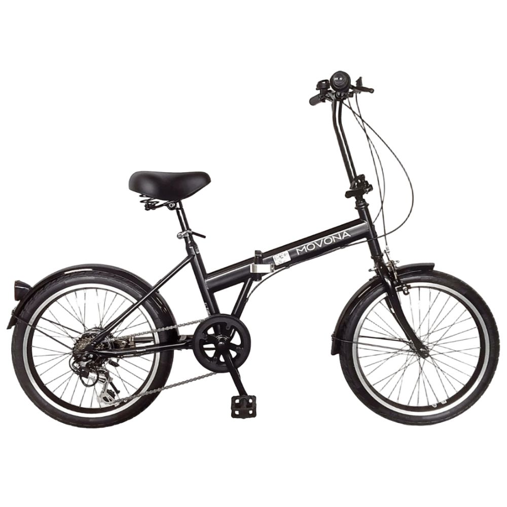 ノーパンク 折りたたみ自転車 MOVONA Black 20インチ 送料無料 全国配送離島含│自転車 完成品 組み立て不要 空気入れ不要 パンクしない 通勤 通学 サイクリング 新生活 武田産業 三重県 四日市市 ふるさと納税