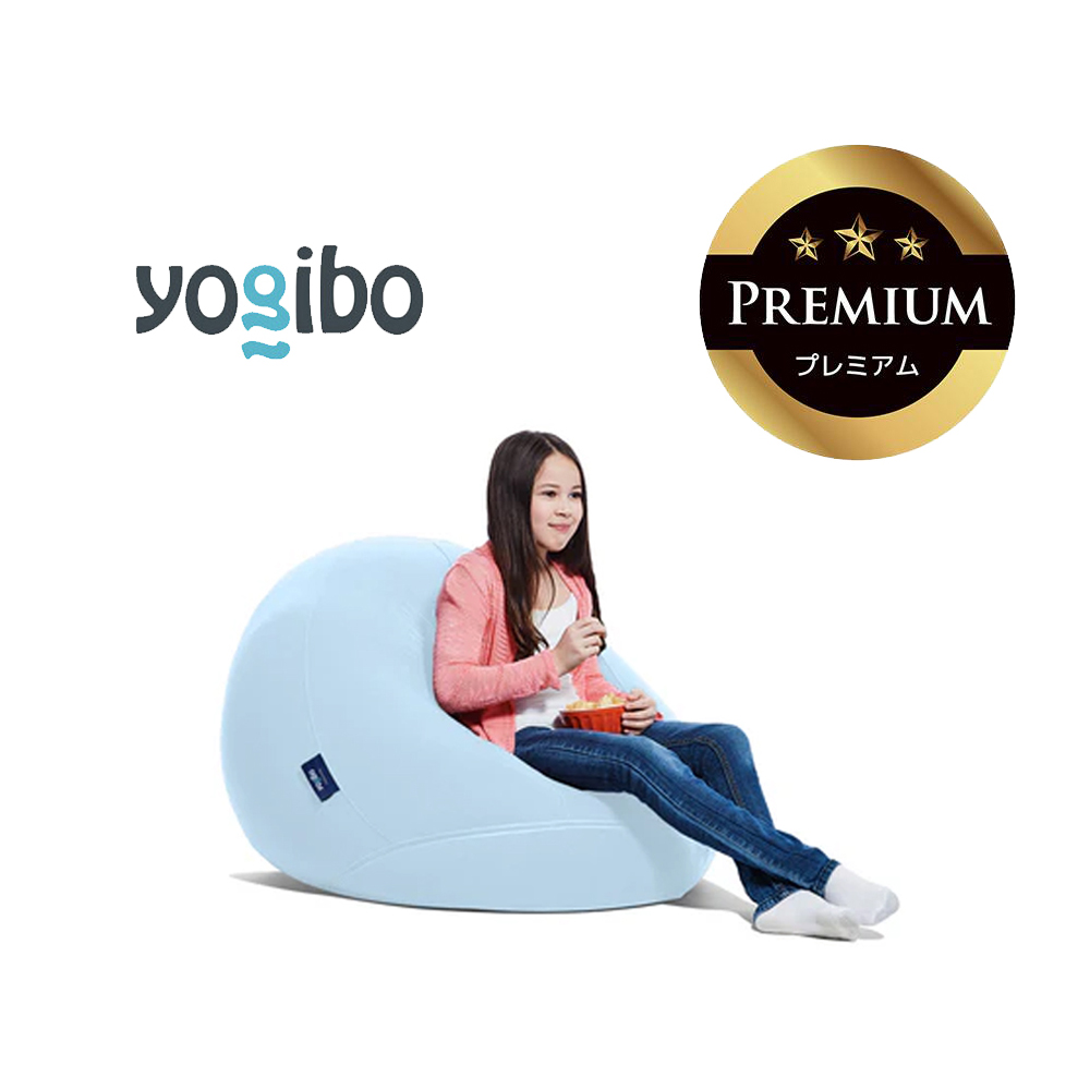 Yogibo Drop Premium（ヨギボー ドロップ プレミアム）ペールブルー【ビーズクッション ビーズ 座椅子 椅子 クッション ビーズソファー ビーズソファ 新生活 プレゼント インテリア 家具 ベッド ゲーム】