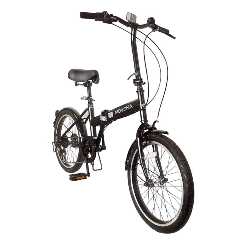 ノーパンク 折りたたみ自転車 MOVONA Black 20インチ 送料無料 全国配送離島含│自転車 完成品 組み立て不要 空気入れ不要 パンクしない 通勤 通学 サイクリング 新生活 武田産業 三重県 四日市市 ふるさと納税