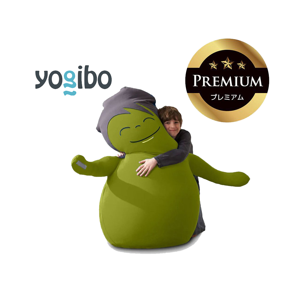 あなたをやさしく抱きしめてくれるかわいい友達。Hugibo Premium（ハギボー プレミアム）ライムグリーン【Yogibo ヨギボー プレミアム ビーズクッション ビーズ 座椅子 椅子 クッション ビーズソファー ビーズソファ 新生活 プレゼント インテリア 家具 ベッド ゲーム】