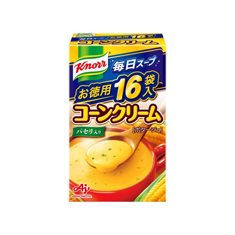 「クノール? 毎日スープ?」コーンクリーム 16袋入×3箱【味の素 AJINOMOTO クノール 粉末 コーン スープ コーンスープ 三重県 四日市市 四日市 四日市市ふるさと納税】