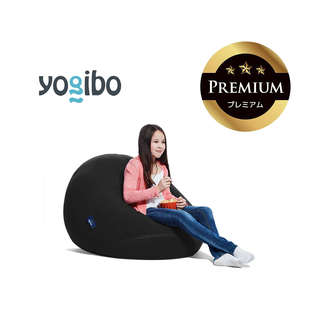 Yogibo Drop Premium（ヨギボー ドロップ プレミアム）ブラック【ビーズクッション ビーズ 座椅子 椅子 クッション ビーズソファー ビーズソファ 新生活 プレゼント インテリア 家具 ベッド ゲーム】