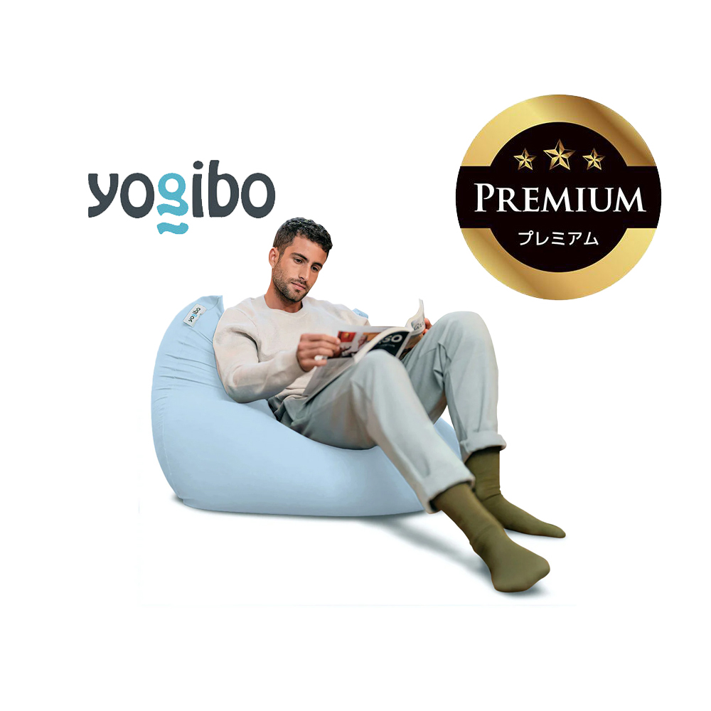 Yogibo Mini Premium（ヨギボー ミニ プレミアム）ペールブルー【ビーズクッション ビーズ 座椅子 椅子 クッション ビーズソファー ビーズソファ 新生活 プレゼント インテリア 家具 ベッド ゲーム】