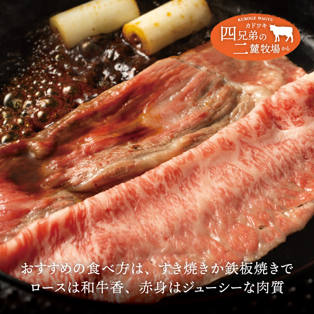 A4･A5「二麓（にろく）霜降り」黒毛和牛（大判）赤身スライス（モモ肉）＆ローススライス 計500g（各250g×2）ニセコ連峰と鈴鹿山脈、二つの麓（ふもと）で育てた脂の質にこだわった美味しい霜降りをリーズナブルに│牛肉 国産牛 ブランド牛 冷凍便 年末年始 お正月 焼肉 しゃぶしゃぶ すき焼き 三重県 四日市市 ふるさと納税