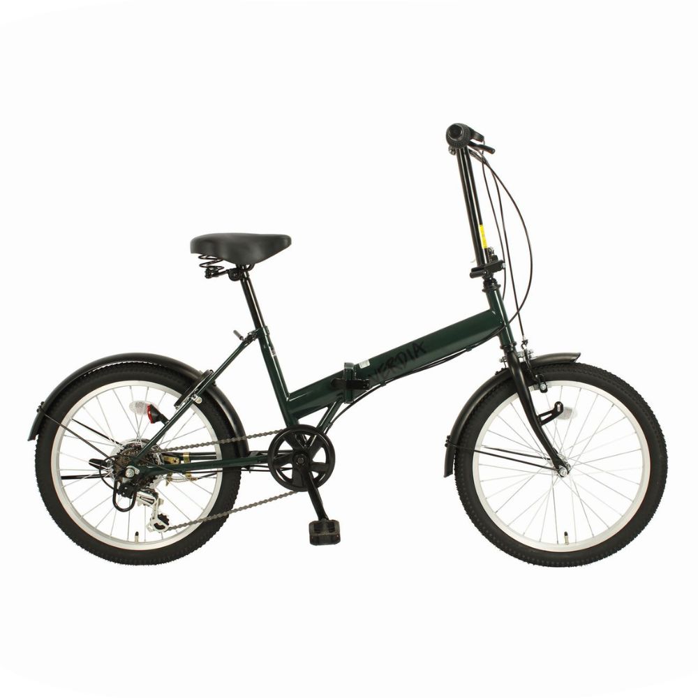 VERDIA 20インチ 折りたたみ自転車 Green 送料無料 全国配送離島含│自転車 完成品 組み立て不要 通勤 通学 サイクリング 新生活 武田産業 三重県 四日市市 ふるさと納税