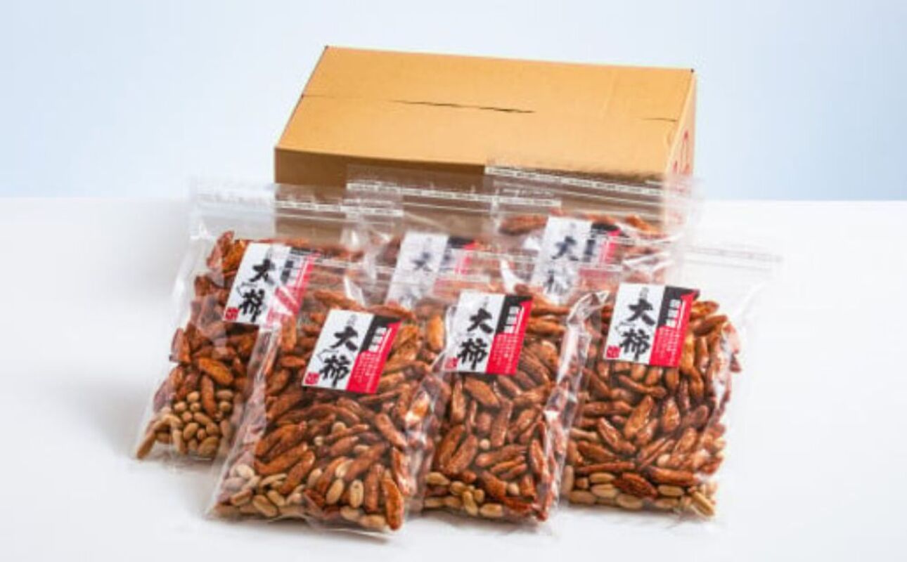 ビールが進んでゴメン！ピリっ辛っ！大粒柿の種＆カリッと香ばしく甘みの強いバターピーナッツ。大人の柿の種 元祖大柿1.2kg（200g×6パック）│柿の種 おつまみ 酒のつまみ 晩酌 ビール 三重県 四日市 ふるさと納税