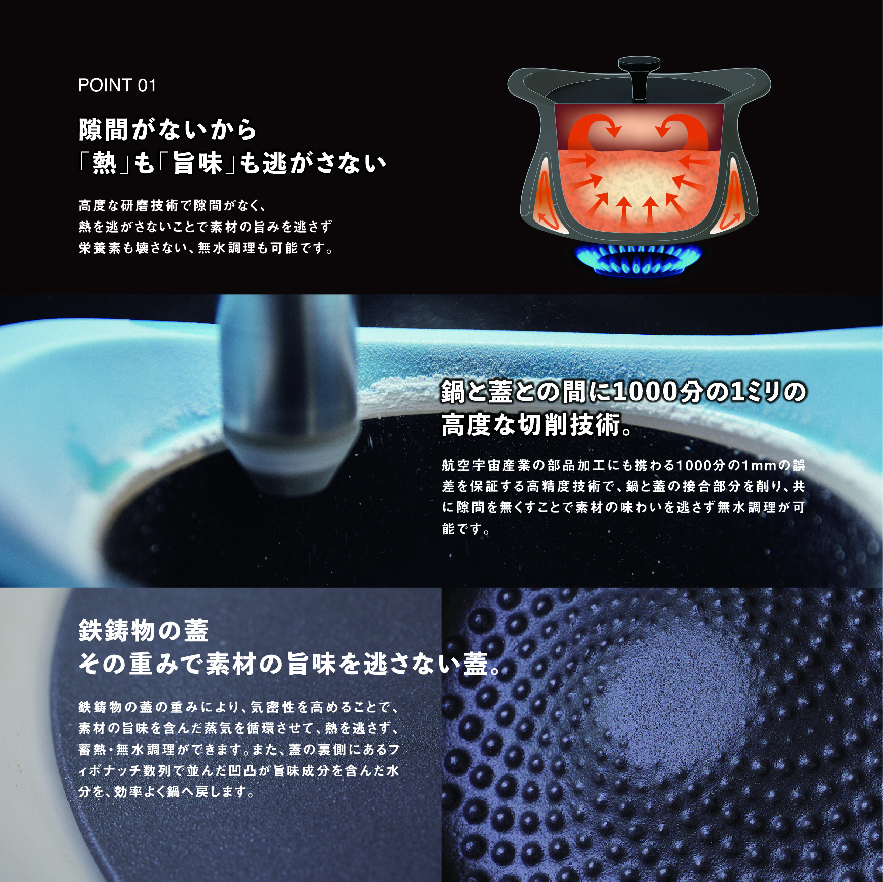 メディア露出多数「時短と贅沢」が両立する土鍋　best pot（ベストポット）20cm　インディゴブルー【送料無料】MOLATURA(モラトゥーラ)|炊飯 土鍋 無水鍋 焼き芋 ご飯 無水カレー ザワつく 萬古焼