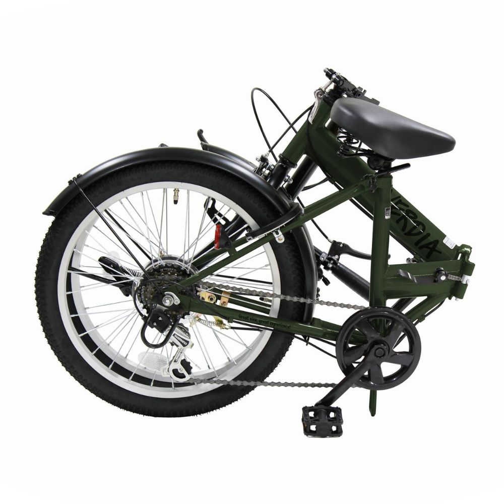 VERDIA 20インチ 折りたたみ自転車 Green 送料無料 全国配送離島含│自転車 完成品 組み立て不要 通勤 通学 サイクリング 新生活 武田産業 三重県 四日市市 ふるさと納税