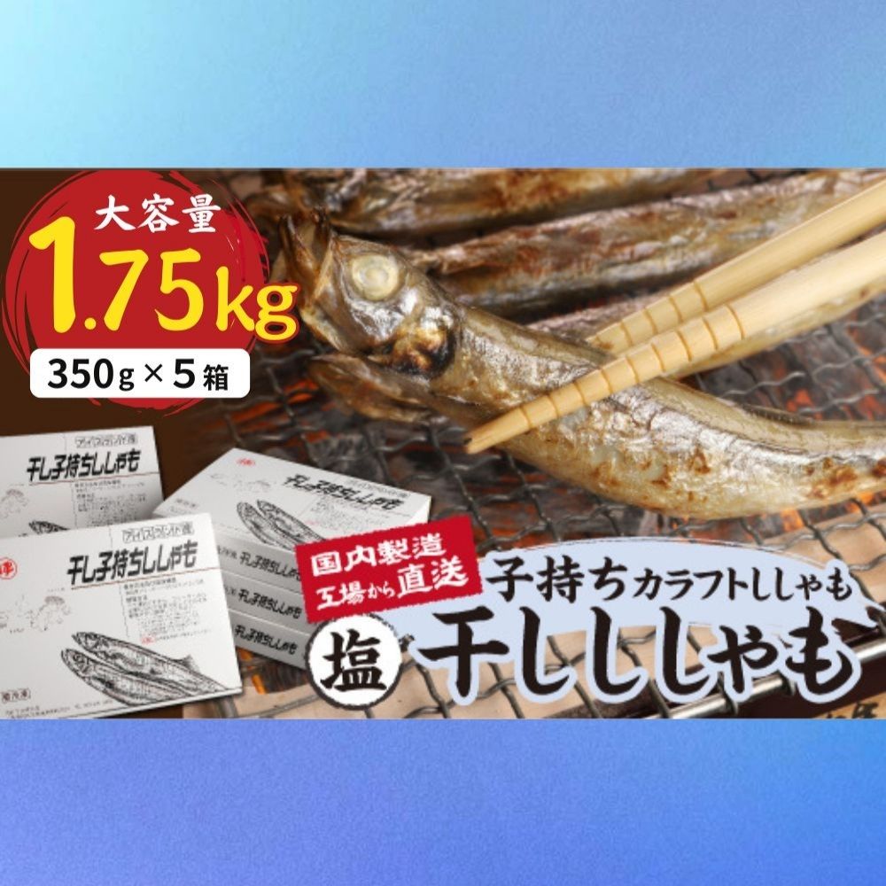 国内加工　塩ししゃも　5箱セット